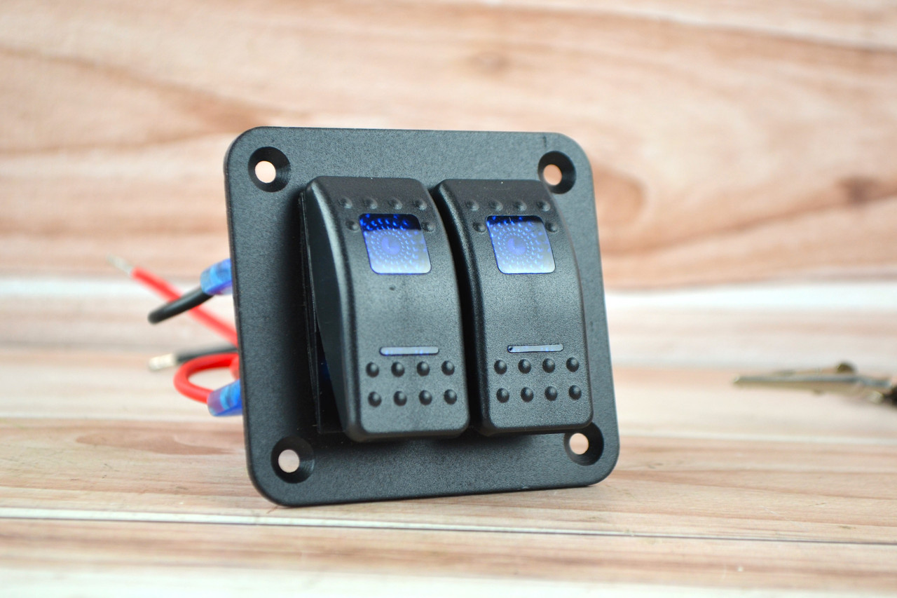 Блок переключателей 2 клавиши, с подсветкой клавиш (7.5см*6.5см ...