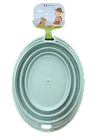 Миска розкладна похідна для тварин Squeeze Oval Big, 1л, 23х17х7 см
