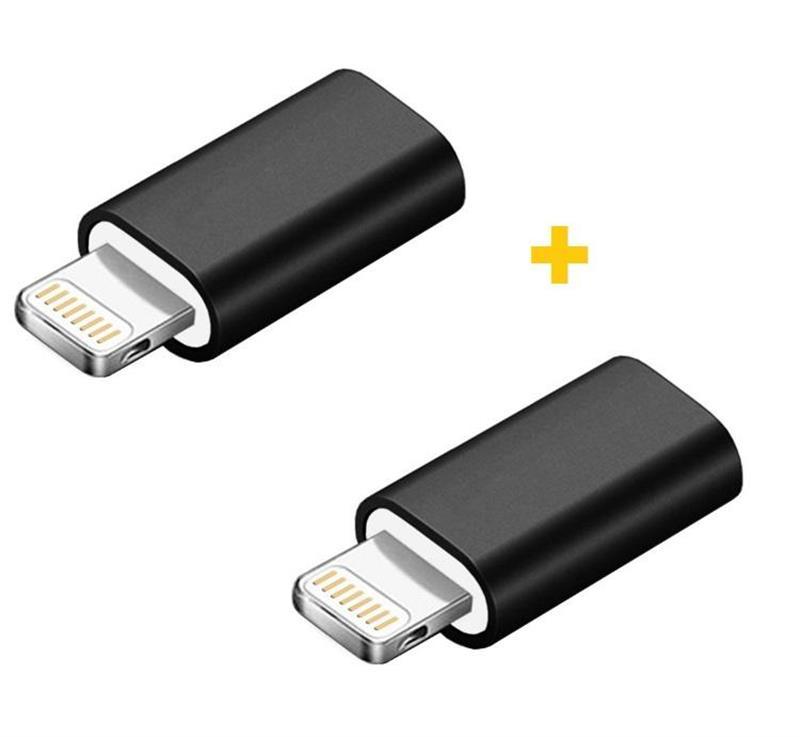 Адаптер XoKo AC-005 microUSB-Lightning Black 2шт (XK-AC005-BK2)