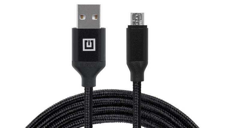 Кабель REAL-EL Premium Fabric USB-microUSB 2.4A 2m Black (EL123500048), фото 1