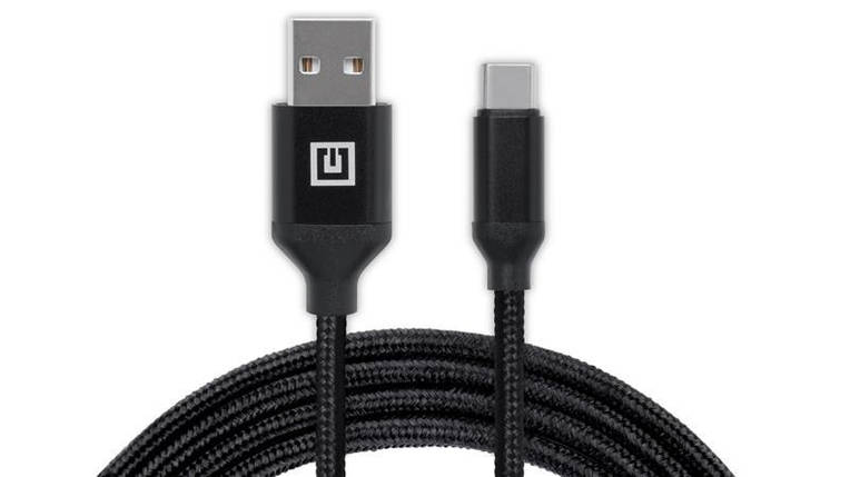 Кабель REAL-EL Premium Fabric USB-Type-C 2m 3A Black (EL123500047), фото 1