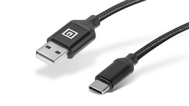 Кабель REAL-EL Premium Fabric USB-Type-C 2m 3A Black (EL123500047), фото 4