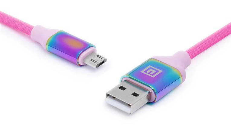 Кабель REAL-EL Premium Rainbow USB-microUSB 1m (EL123500052), фото 2