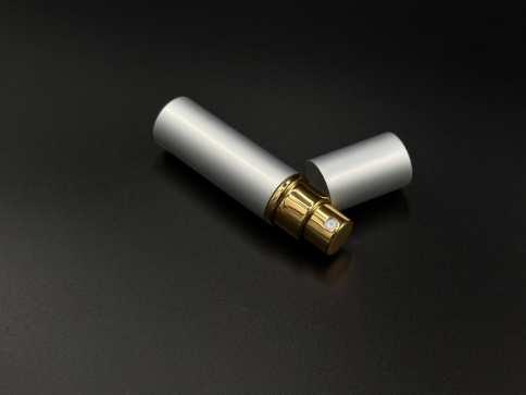 Портативний міні-флакон для парфумів для подорожей. Колір сірий. 83х19мм / 5мл / Портативний міні-флакон для парфумів для