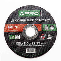 Диск отрезной по металлу 125х2,0х22,22мм (10шт в пач) APRO 8290061