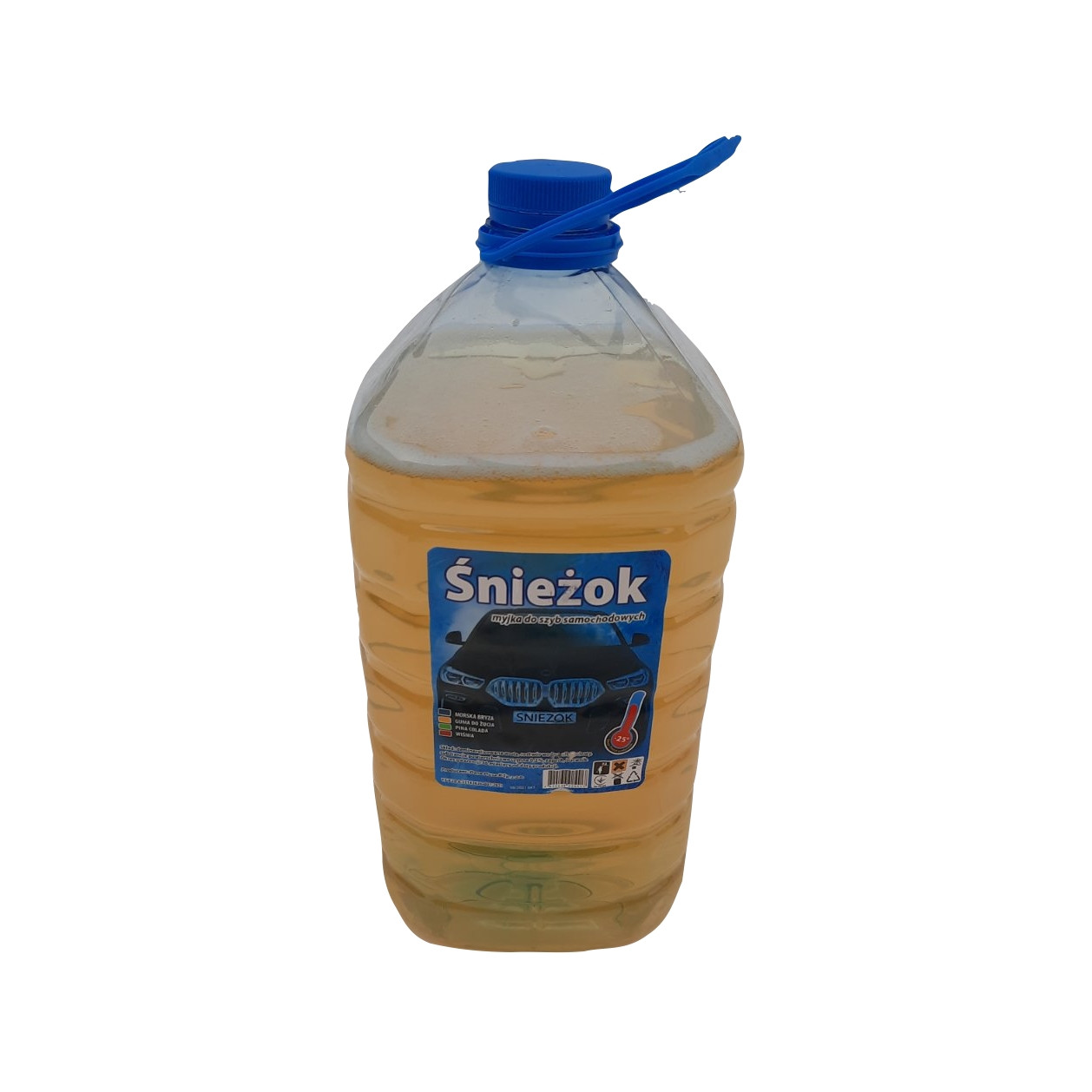 Омивач скла зимовий Snjezyca (-25) (DeLcer) 4.5л ПЕТ Bubble Gum жовтий