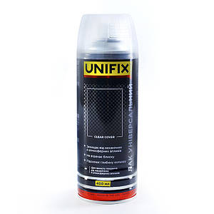 Лак універсальний прозорий акриловий мат 400 мл UNIFIX 9510061