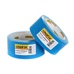Стрічка клейка армована синя 50 мм*25 м UNIFIX ARM-5025BL