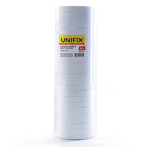 Стрічка клейка двостороння на паперовій основі 12 мм 10 м (туба 24 шт.) UNIFIX PR-12101