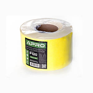 Папір шліфувальний APRO P120 115 мм*50 м рулон (паперова основа) 8281611