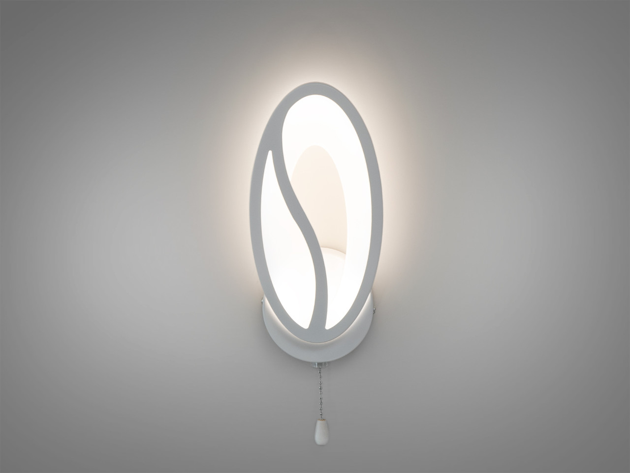 Приліжковий LED світильник у дитячу, колір білий, 9 W 8090-1WH-LS