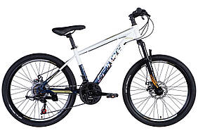 Велосипед ST 24'' SPACE-036 DD трещотка рама- 2024 (біло-синій) Velo