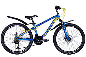 Велосипед 24" Discovery FLINT AM DD 2024 (синій) Velo