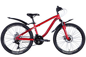 Велосипед 24" Discovery FLINT AM DD 2024 (червоний (м)) Velo