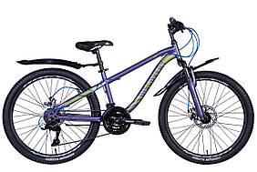 Велосипед 24" Discovery FLINT AM DD 2024 (фіолетово-сріблястий) Velo