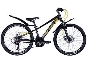 Велосипед 24" Discovery QUBE AM DD 2024 (чорно-жовтий (м)) Velo