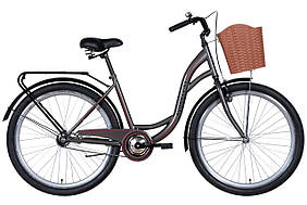 Велосипед 26" Dorozhnik AQUAMARINE 2022 (сірий) Velo