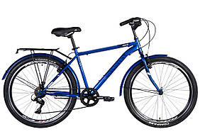 Велосипед ST 26" Discovery PRESTIGE MAN Vbr рама- з багажником задн St з крилом St 2024 (синій) Velo
