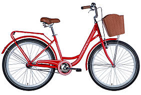 Велосипед 26" Dorozhnik CRYSTAL 2024 (червоно-білий) Velo