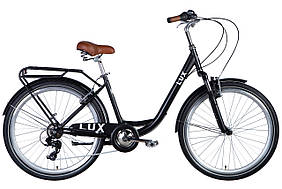 Велосипед 26" Dorozhnik LUX AM 2024 (чорний (м)) Velo