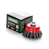 Щітка чаша сталеві витки 65 мм (УШМ) APRO 8304381, фото 2