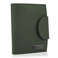 Женский кожаный кошелек Betlewski с RFID 10,5 х 12,8 х 2,2 (BPD-SA-319) - зеленый
