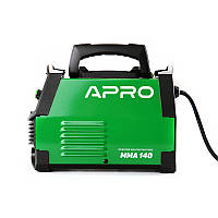 Сварочный аппарат инверторный APRO MMA-140 20-140А эл 4мм 2,5+1.5м + набор кабелей 8945011