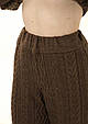 Штаны с узором коричневые ART KNIT, фото 7