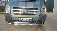 Передний ус ST014 (2006-2014, нерж.) для Ford Transit