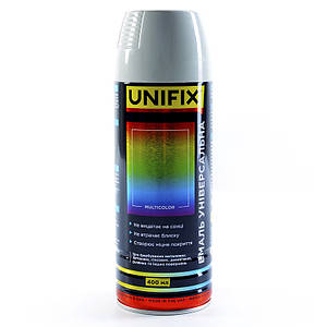 Емаль універсальна акрилова RAL7035 сірий світлий глянець 400 мл UNIFIX 951031