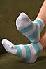 Шкарпетки жіночі демісезонні біло-бірюзового кольору розмір 36-40 172847P, фото 2