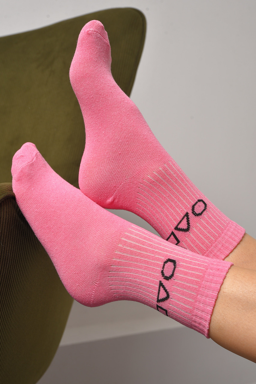 Шкарпетки жіночі демісезонні рожевого кольору розмір 36-40 172852P