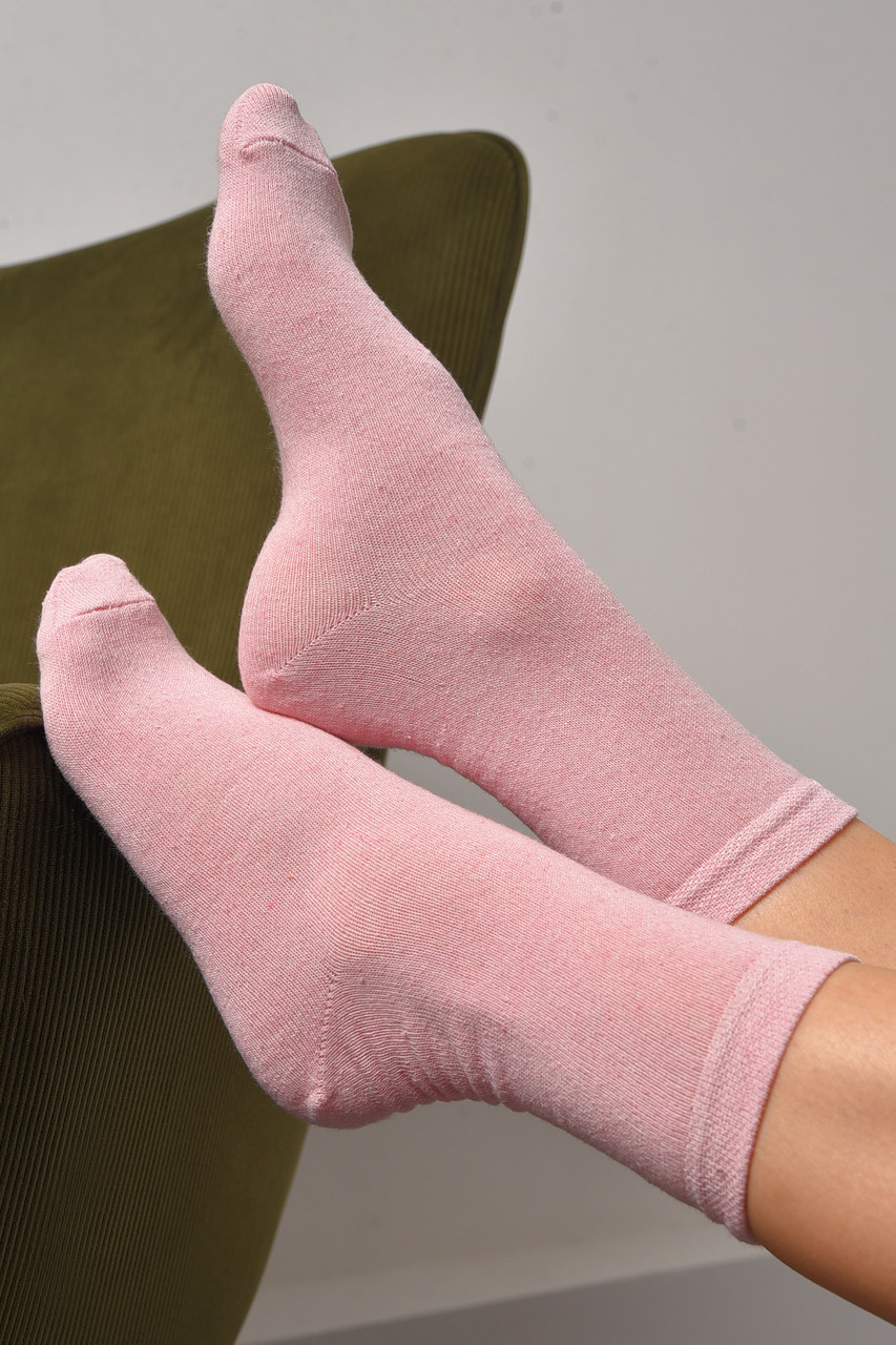Шкарпетки жіночі демісезонні рожевого кольору розмір 36-40 172864P