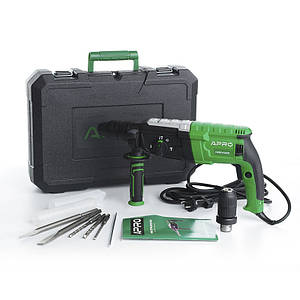 Перфоратор прямий APRO 3,5 Дж, 1050 В, SDS+, 1050H DFR, кейс 8962291