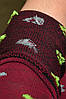 Шкарпетки жіночі демісезонні бордового кольору розмір 36-40 172886P, фото 3