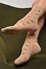 Шкарпетки жіночі демісезонні бежевого кольору розмір 36-40 172887P, фото 2