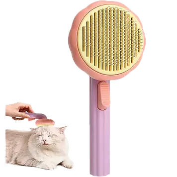 Гребінець для вичісування вовни свійських тварин Hipetime - Pet Brush pumpkin Рожевий Дропшипинг