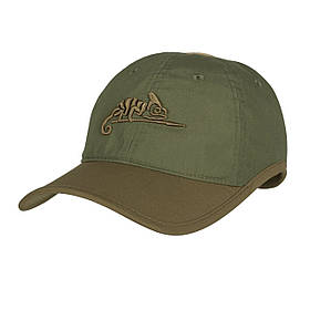 Бейсболка Helikon-Tex Logo Cap Olive Green/Adaptive Green