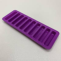 Форма силиконовая для льда, конфет, сосисок и желе 25,2*9*2 см A-Plus ST-10/10-144 фиолетовая