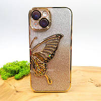 Чохол USAMS Butterfly case Iphone 14 Gold