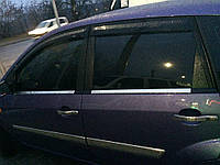Наружная окантовка стекол (4 шт, нерж) OmsaLine - Итальянская нержавейка для Ford Fiesta 2002-2008 гг