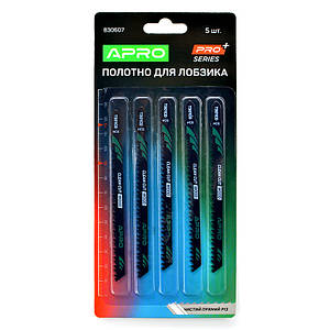 Полотно для лобзика (дерево) 116/90мм 3 мм 8TPI чисте пряме різання T301CD APRO 8306071