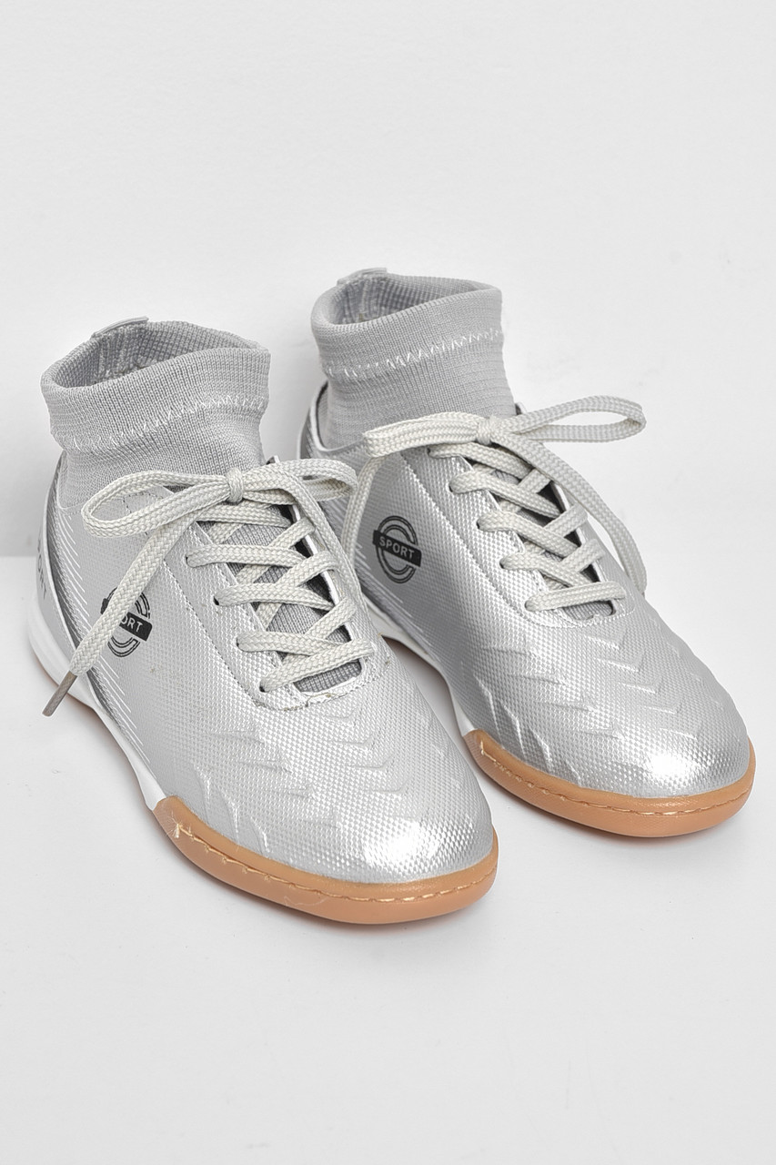 Бутси дитячі для хлопчика сірого кольору р.32 172850P, фото 1