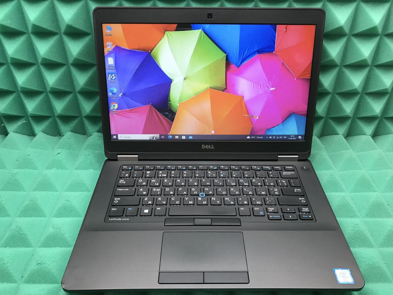 Б/в Ноутбук Б-клас Dell Latitude E5470 14" 1366x768| Core i5-6300HQ| 8 GB RAM| 256 GB SSD| HD 530