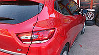 Накладка на задние фонари (2 шт, нерж.) для Renault Clio IV 2012-2019 гг