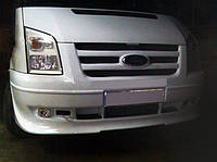 Накладка на передний бампер (2006-2014, с решеткой) для Ford Transit
