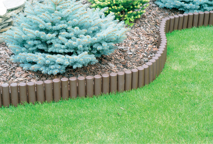 Палисад садовый Prosperplast PALISADA, трубчатый, коричневый, 2,7 м - фото 9 - id-p2100170763
