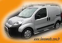 Боковые трубы Ø60 (2 шт., нерж.) для Fiat Fiorino/Qubo 2008-2024 гг