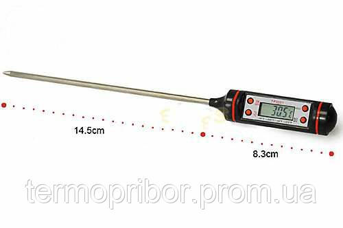 Термометр цифровий електронний TP-101 (з чохлом-пластиковою колбою) - фото 6 - id-p380741401