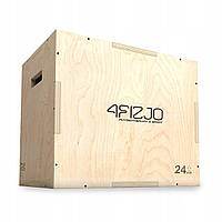 Плиометрический бокс 4FIZJO 3 в 1 75 x 60 x 50 см деревянный 4FJ0530 I'Pro